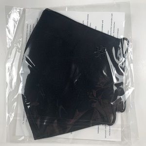 Tory Burch Designer Face Mask- Logo Solid Blk